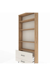 Arges Dolap 4 Raflı 2 Çekmeceli 88x30x221 Çam-Aytaşı