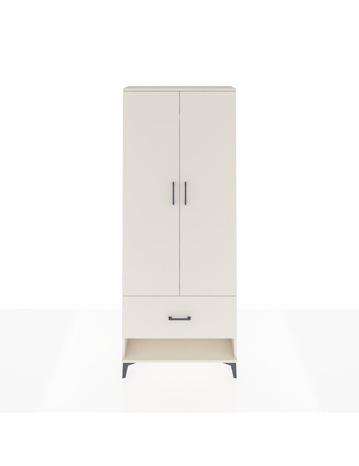 Arges Dolap 2 Raflı Tek Çekmeceli Tek Askılı 88x30x221 Aytaşı-Aytaşı