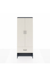 Arges Dolap 2 Raflı Tek Çekmeceli Tek Askılı 88x30x221 Antrasit-Aytaşı