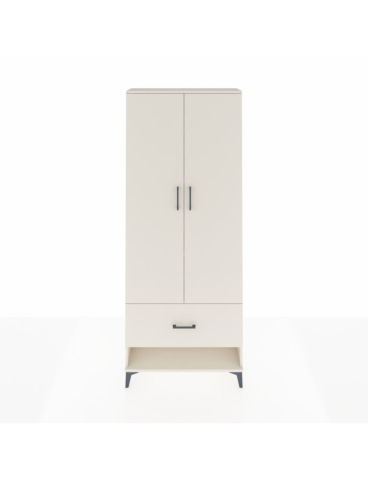 Arges Dolap 4 Raflı Tek Çekmeceli 2 Kapaklı 88x30x221 Aytaşı-Aytaşı