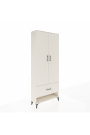 Arges Dolap 4 Raflı Tek Çekmeceli 2 Kapaklı 88x30x221 Aytaşı-Aytaşı