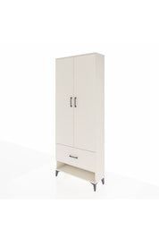 Arges Dolap 4 Raflı Tek Çekmeceli 2 Kapaklı 88x30x221 Aytaşı-Aytaşı