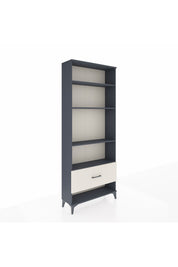 Arges Dolap 4 Raflı Tek Çekmeceli 88x30x221 Antrasit-Aytaşı