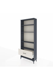 Arges Dolap 4 Raflı Tek Çekmeceli 88x30x221 Antrasit-Aytaşı