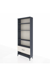 Arges Dolap 4 Raflı Tek Çekmeceli 88x30x221 Antrasit-Aytaşı