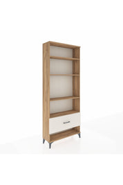 Arges Dolap 4 Raflı Tek Çekmeceli 88x30x221 Çam-Aytaşı