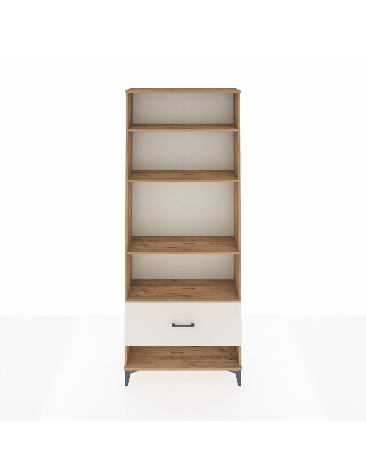 Arges Dolap 4 Raflı Tek Çekmeceli 88x30x221 Çam-Aytaşı