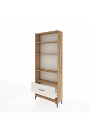 Arges Dolap 4 Raflı Tek Çekmeceli 88x30x221 Çam-Aytaşı