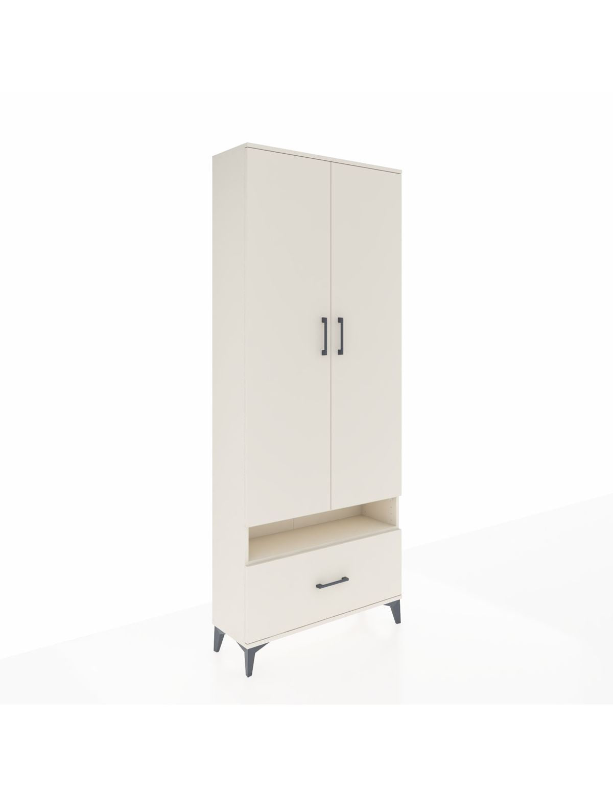 Arges Dolap 3 Raflı Tek Çekmeceli Tek Askılı 88x30x221 Aytaşı-Aytaşı