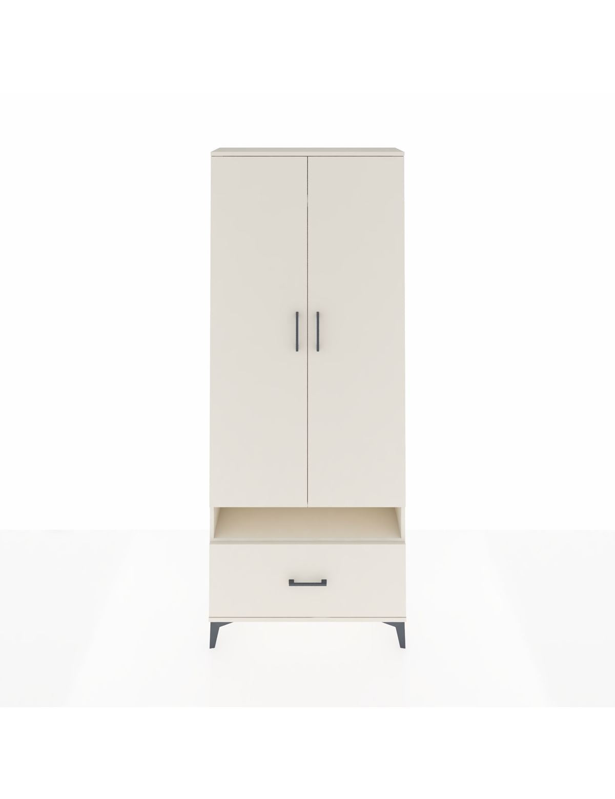 Arges Dolap 3 Raflı Tek Çekmeceli Tek Askılı 88x30x221 Aytaşı-Aytaşı