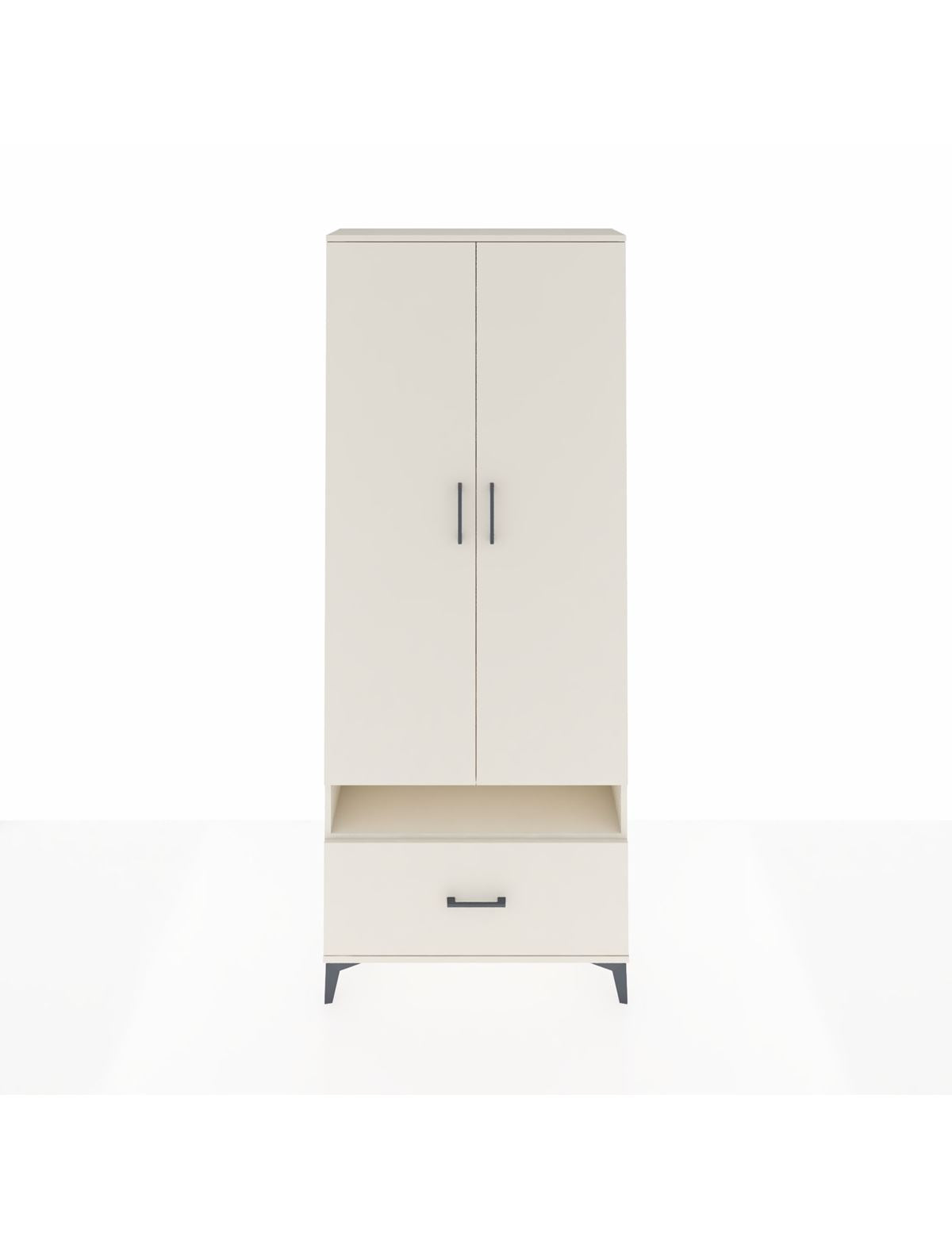 Arges Dolap 5 Raflı Tek Çekmeceli 2 Kapaklı 88x30x221 Aytaşı-Aytaşı