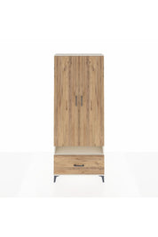 Arges Dolap 5 Raflı Tek Çekmeceli 2 Kapaklı 88x30x221 Aytaşı-Çam