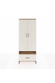 Arges Dolap 5 Raflı Tek Çekmeceli 2 Kapaklı 88x30x221 Çam-Aytaşı