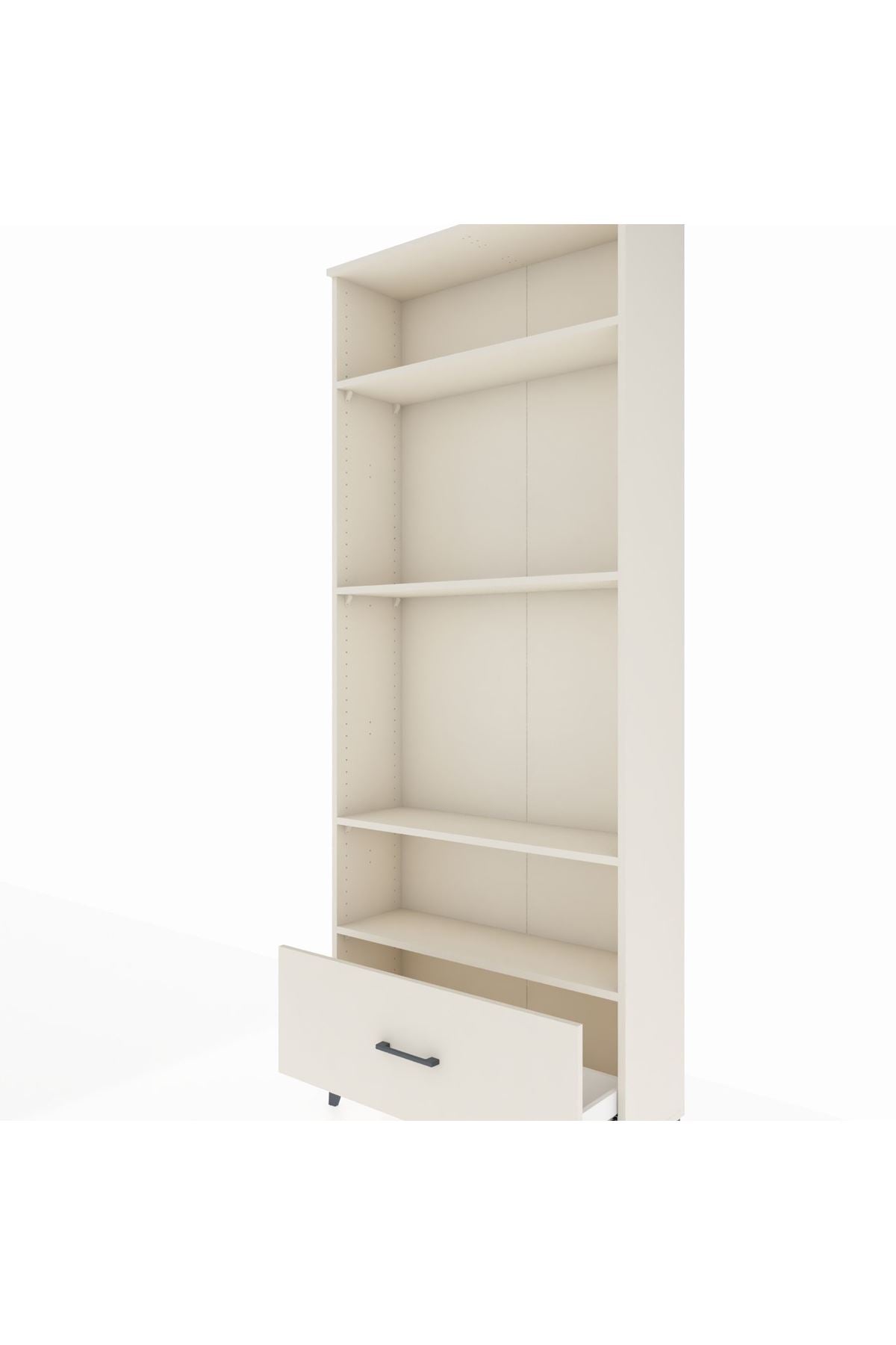 Arges Dolap 4 Raflı Tek Çekmeceli 88x30x221 Aytaşı-Aytaşı