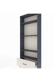 Arges Dolap 4 Raflı Tek Çekmeceli 88x30x221 Antrasit-Aytaşı