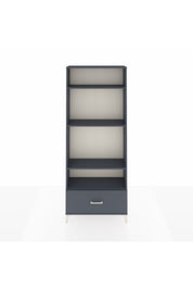 Arges Dolap 4 Raflı Tek Çekmeceli 88x30x221 Antrasit-Antrasit