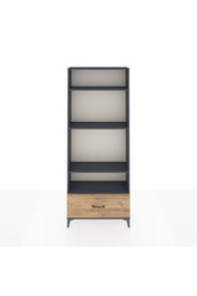 Arges Dolap 4 Raflı Tek Çekmeceli 88x30x221 Antrasit-Çam