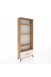 Arges Dolap 4 Raflı Tek Çekmeceli 88x30x221 Çam-Aytaşı