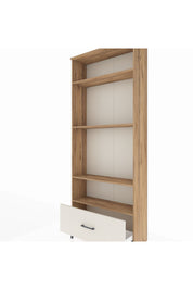 Arges Dolap 4 Raflı Tek Çekmeceli 88x30x221 Çam-Aytaşı