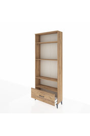 Arges Dolap 4 Raflı Tek Çekmeceli 88x30x221 Çam-Çam