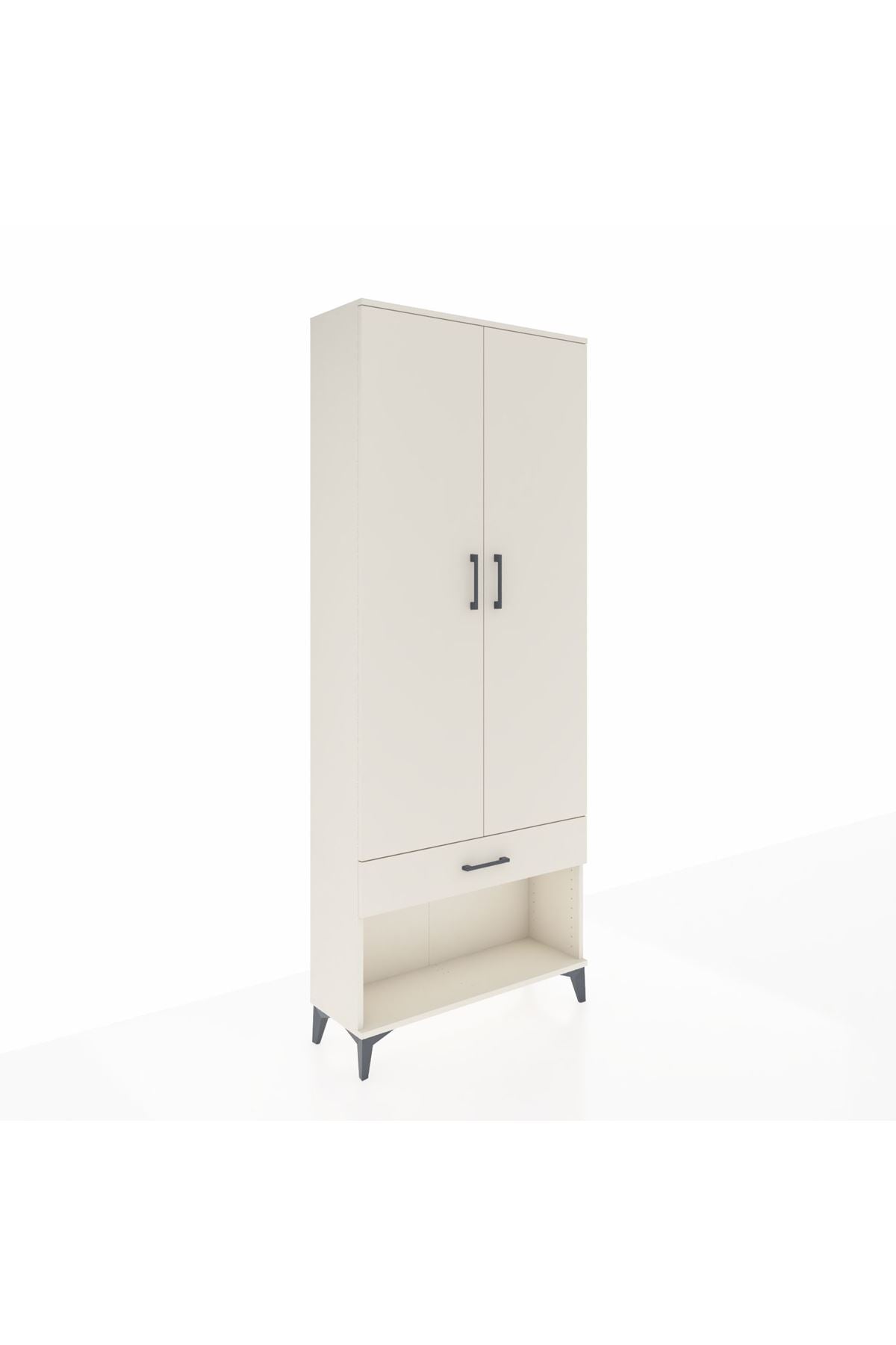 Arges Dolap 2 Raflı Tek Çekmeceli Tek Askılı 88x30x221 Aytaşı-Aytaşı