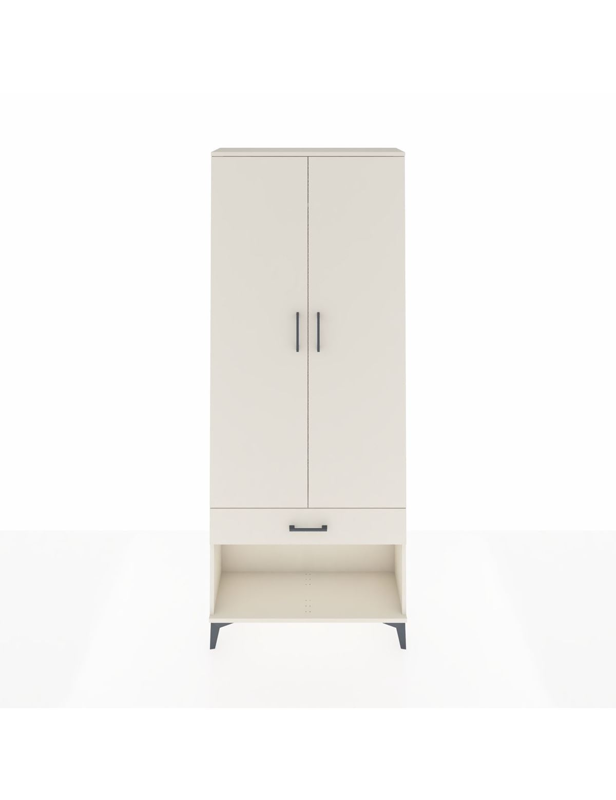 Arges Dolap 2 Raflı Tek Çekmeceli Tek Askılı 88x30x221 Aytaşı-Aytaşı