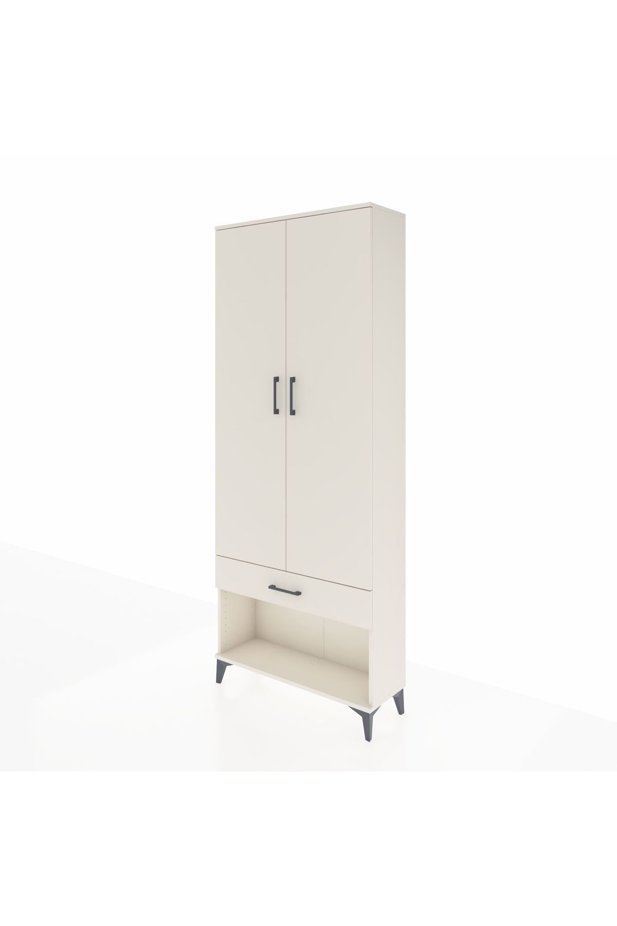 Arges Dolap 2 Raflı Tek Çekmeceli Tek Askılı 88x30x221 Aytaşı-Aytaşı