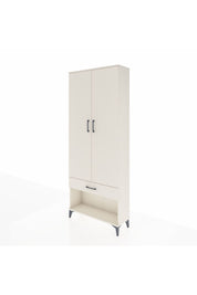Arges Dolap 4 Raflı Tek Çekmeceli 2 Kapaklı 88x30x221 Aytaşı-Aytaşı
