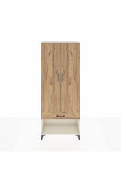 Arges Dolap 4 Raflı Tek Çekmeceli 2 Kapaklı 88x30x221 Aytaşı-Çam