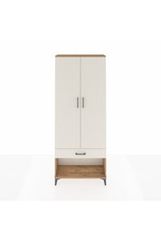 Arges Dolap 4 Raflı Tek Çekmeceli 2 Kapaklı 88x30x221 Çam-Aytaşı