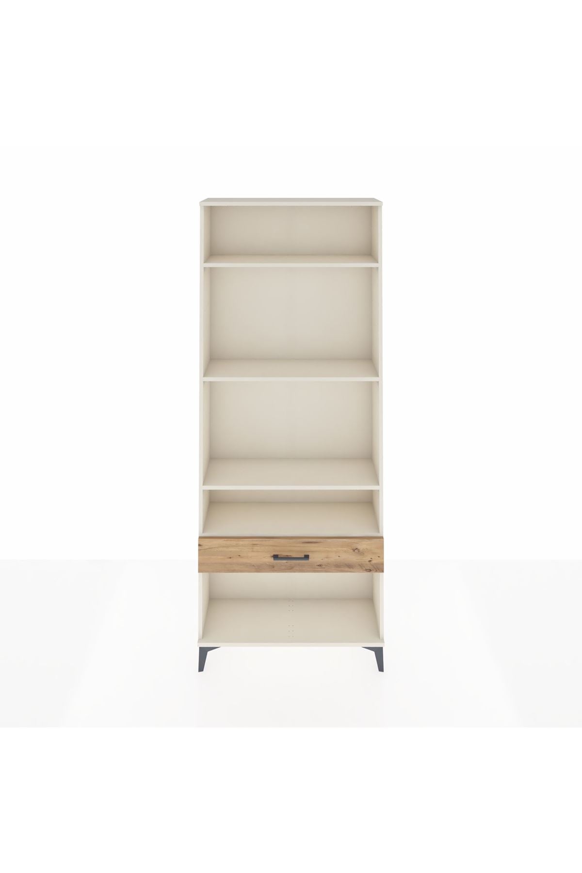 Arges Dolap 4 Raflı Tek Çekmeceli 88x30x221 Aytaşı-Çam