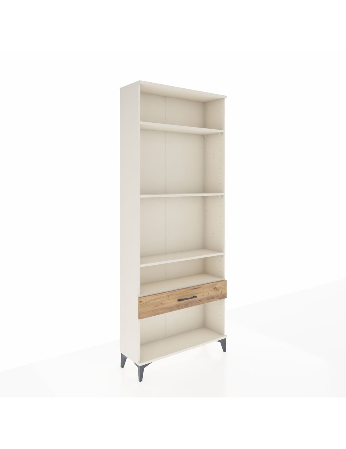 Arges Dolap 4 Raflı Tek Çekmeceli 88x30x221 Aytaşı-Çam