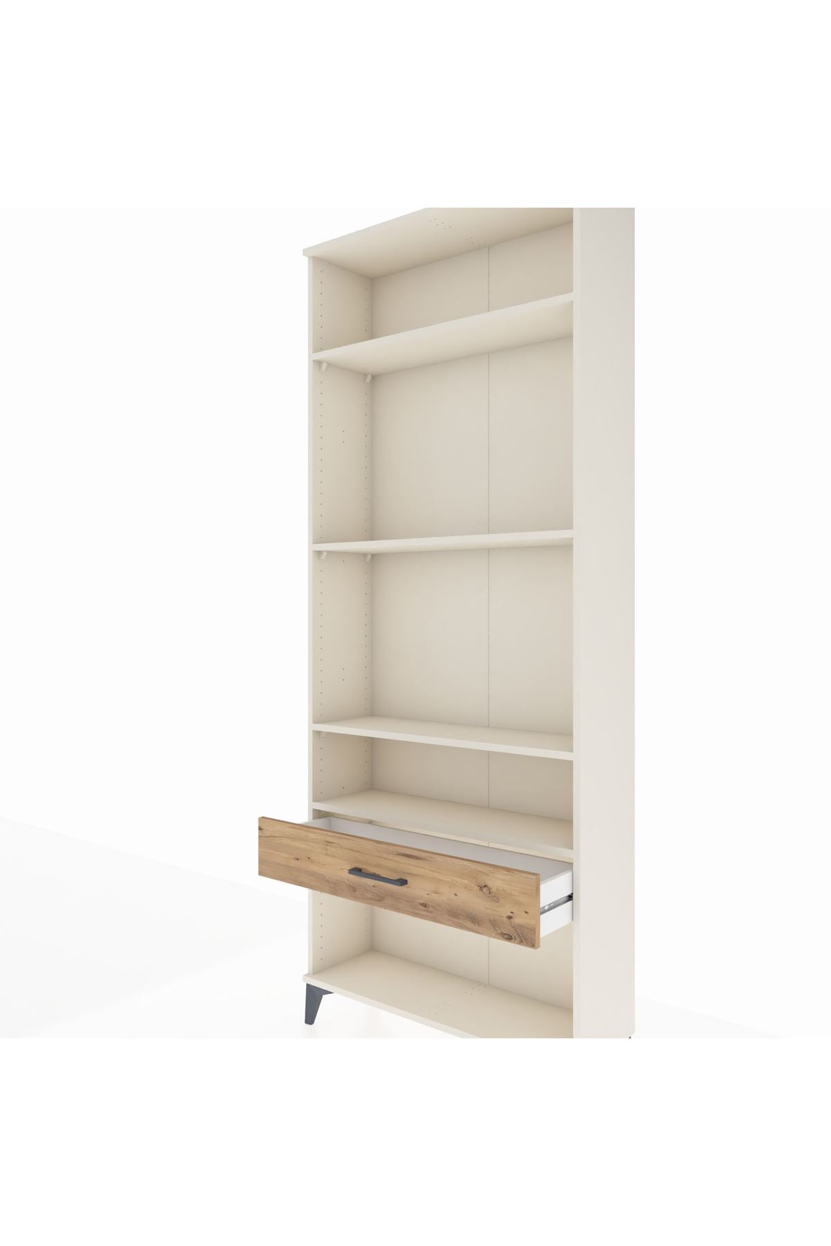 Arges Dolap 4 Raflı Tek Çekmeceli 88x30x221 Aytaşı-Çam