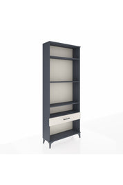 Arges Dolap 4 Raflı Tek Çekmeceli 88x30x221 Antrasit-Aytaşı