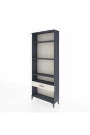 Arges Dolap 4 Raflı Tek Çekmeceli 88x30x221 Antrasit-Aytaşı