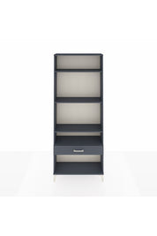 Arges Dolap 4 Raflı Tek Çekmeceli 88x30x221 Antrasit-Antrasit