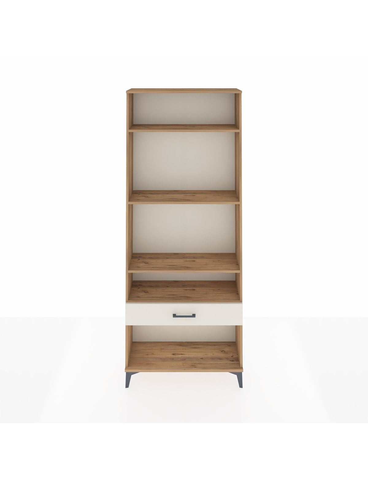 Arges Dolap 4 Raflı Tek Çekmeceli 88x30x221 Çam-Aytaşı