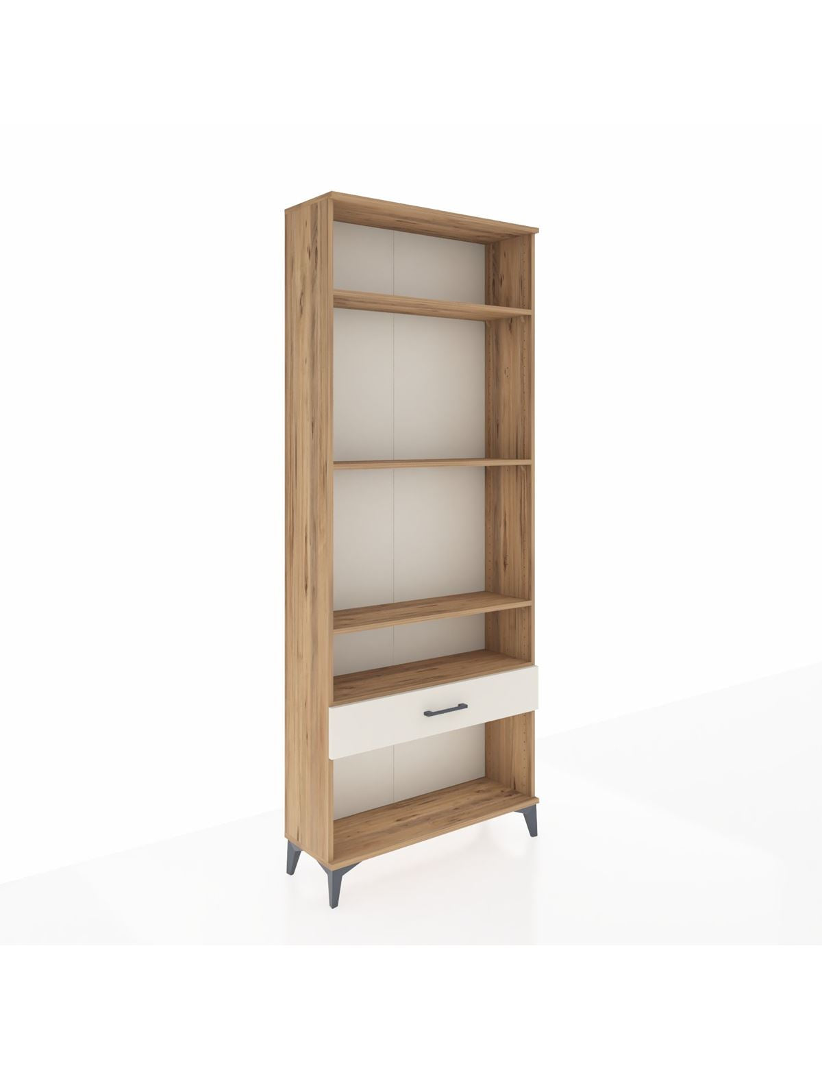 Arges Dolap 4 Raflı Tek Çekmeceli 88x30x221 Çam-Aytaşı