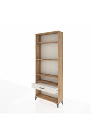 Arges Dolap 4 Raflı Tek Çekmeceli 88x30x221 Çam-Aytaşı