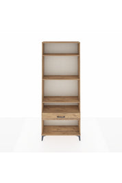 Arges Dolap 4 Raflı Tek Çekmeceli 88x30x221 Çam-Çam