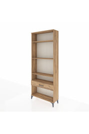 Arges Dolap 4 Raflı Tek Çekmeceli 88x30x221 Çam-Çam