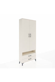 Arges Dolap 3 Raflı 2 Çekmeceli Tek Askılı 88x30x221 Aytaşı-Aytaşı