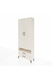 Arges Dolap 3 Raflı 2 Çekmeceli Tek Askılı 88x30x221 Aytaşı-Aytaşı