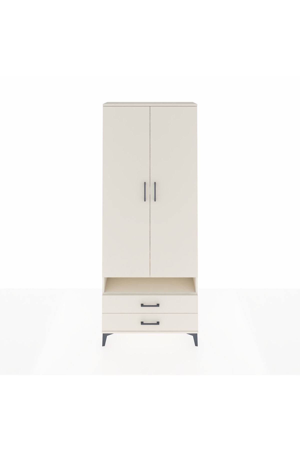 Arges Dolap 5 Raflı 2 Çekmeceli 2 Kapaklı 88x30x221 Aytaşı-Aytaşı