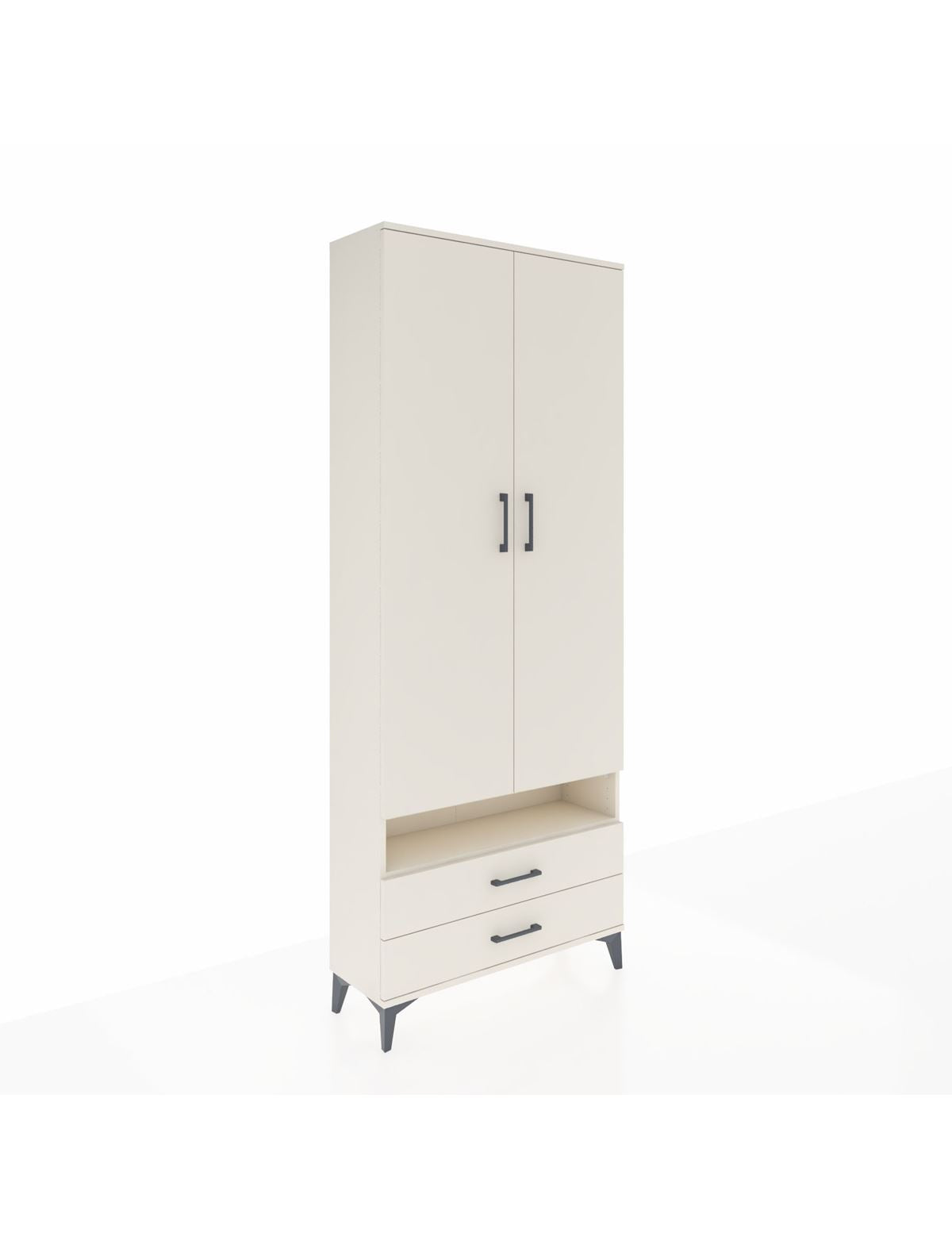 Arges Dolap 5 Raflı 2 Çekmeceli 2 Kapaklı 88x30x221 Aytaşı-Aytaşı