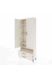 Arges Dolap 5 Raflı 2 Çekmeceli 2 Kapaklı 88x30x221 Aytaşı-Aytaşı