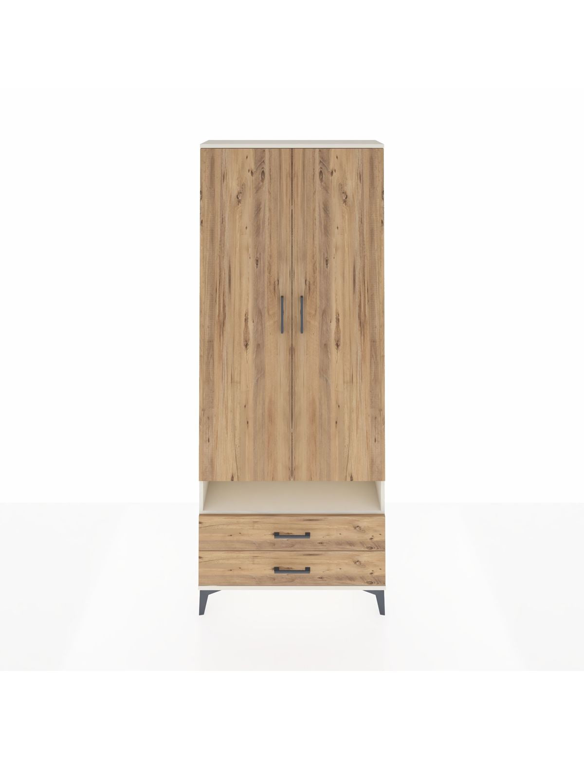 Arges Dolap 5 Raflı 2 Çekmeceli 2 Kapaklı 88x30x221 Aytaşı-Çam