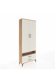 Arges Dolap 5 Raflı 2 Çekmeceli 2 Kapaklı 88x30x221 Çam-Aytaşı