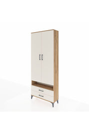 Arges Dolap 5 Raflı 2 Çekmeceli 2 Kapaklı 88x30x221 Çam-Aytaşı