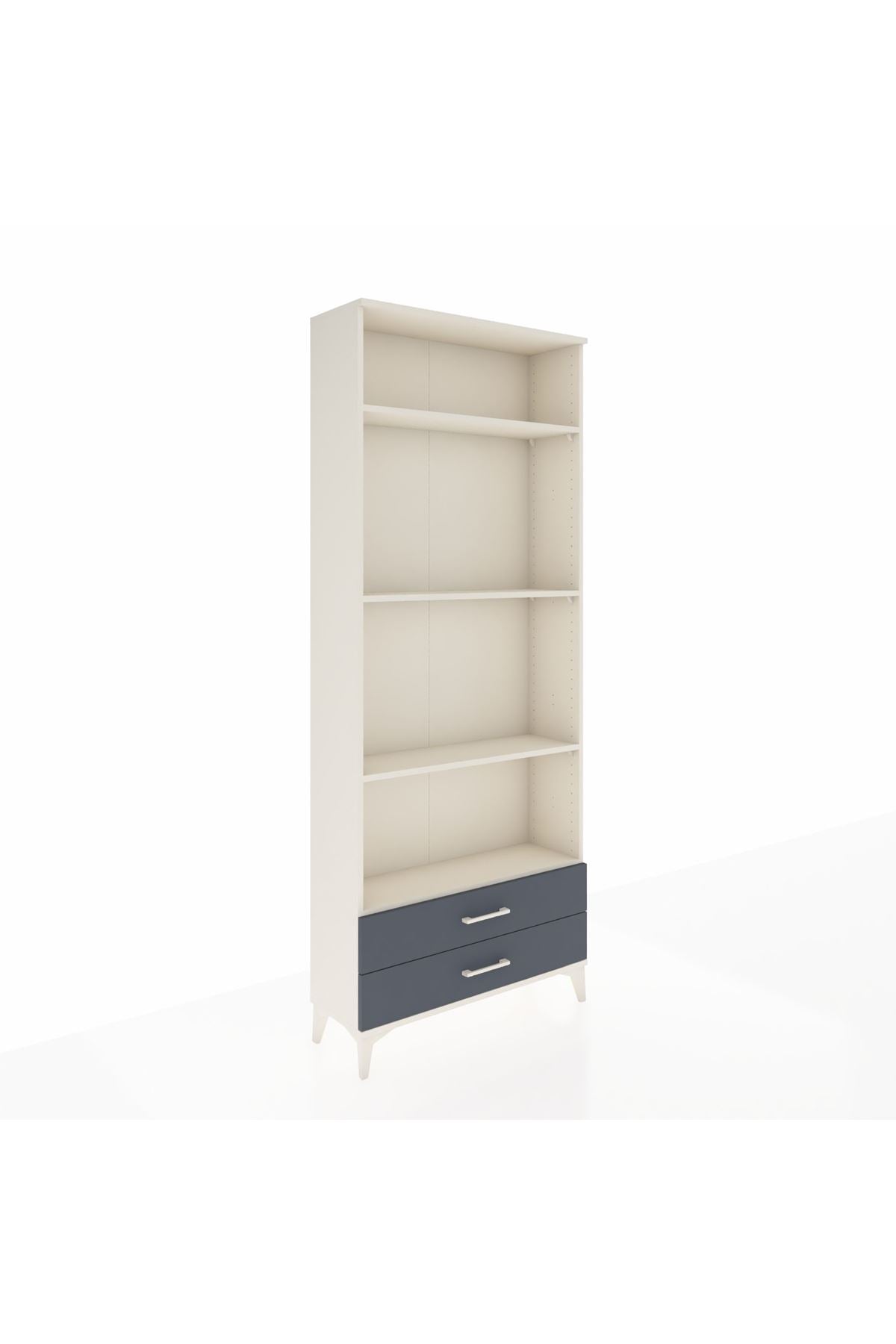 Arges Dolap 4 Raflı 2 Çekmeceli 88x30x221 Aytaşı-Antrasit